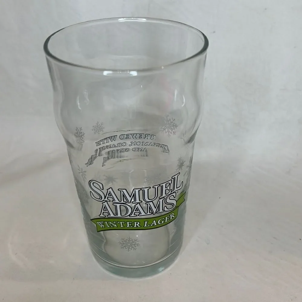 Samuel Adams Winter Lager 16 Oz 5 3/4 In Tall Brewed Cinnamon Ginger Orange Zest